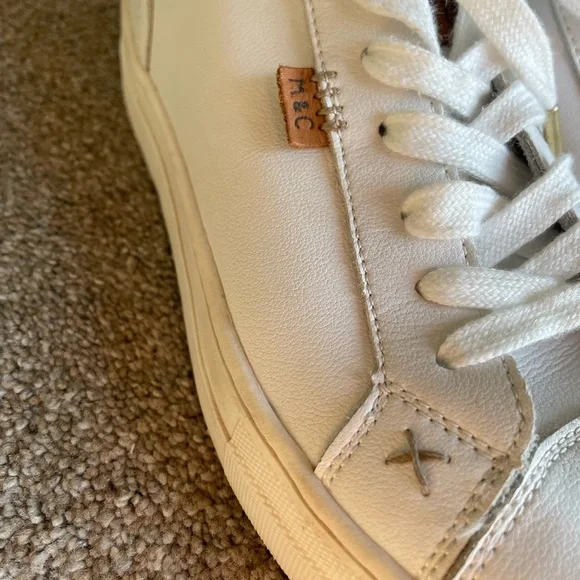 Musse & Cloud Masy Platform White Sneakers Size 10 Leather - Picture 9 of 11